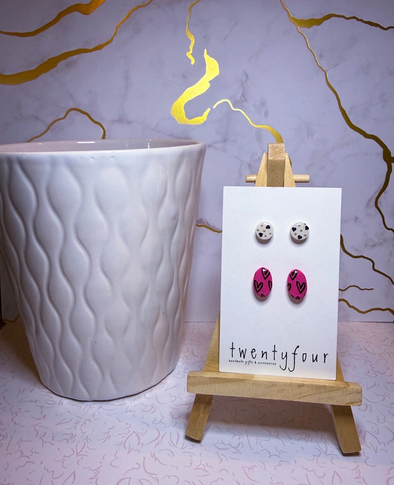 Heart Stud Pack | Polymer Clay Earrings
