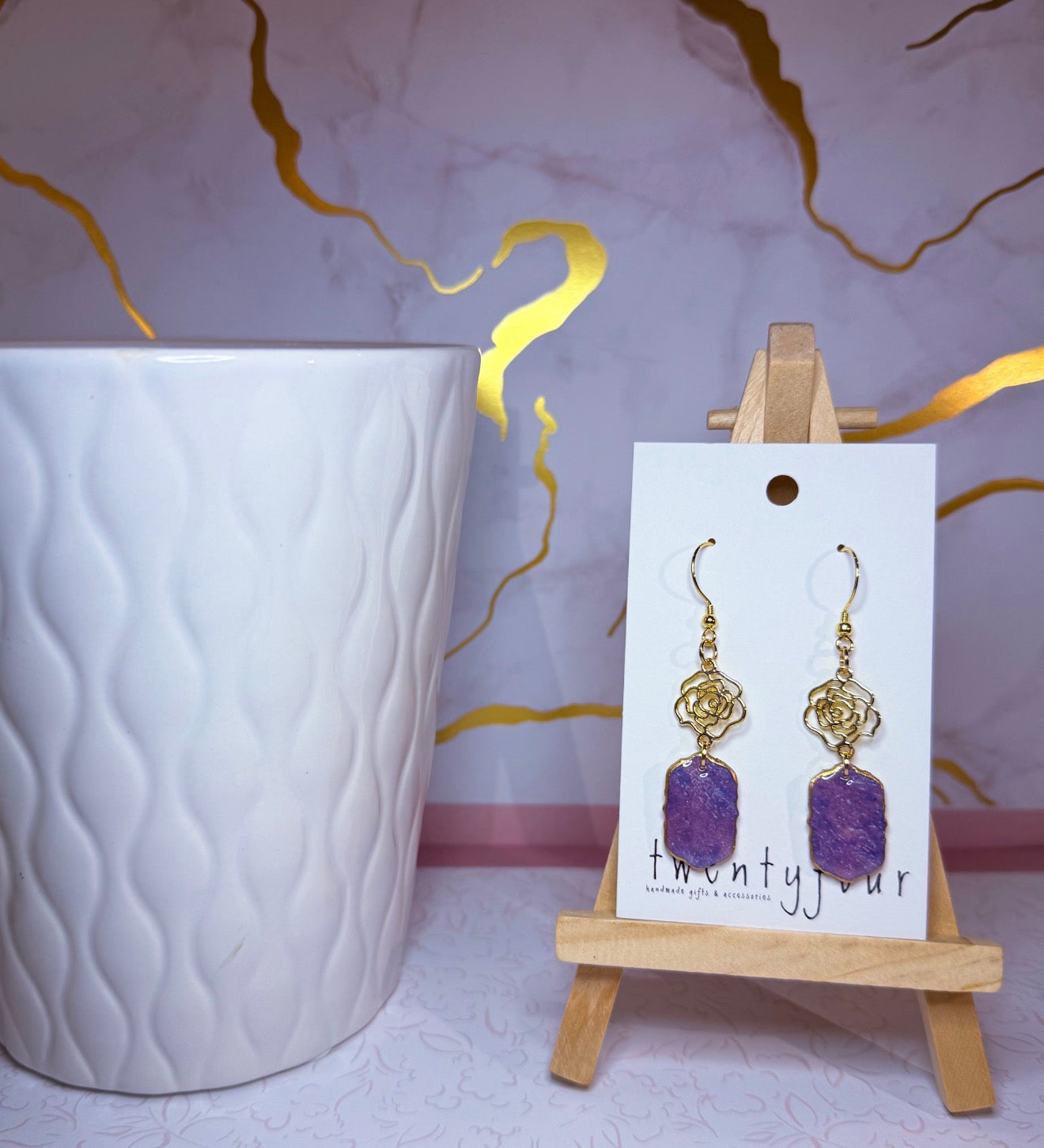 Romantic Purple | Polymer Clay Earrings