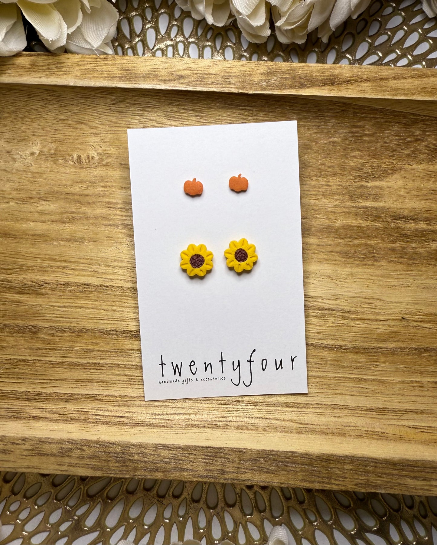 Fall Patch Stud Pack | Polymer Clay Earrings