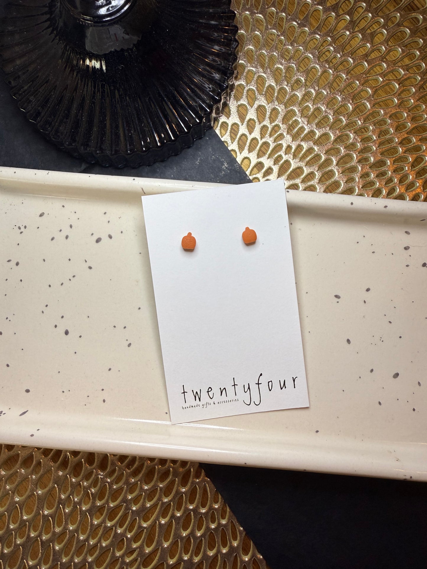 Fall Micro Studs | Polymer Clay Earrings