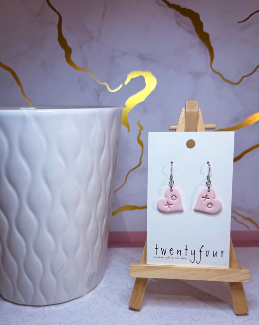 XO Hearts| Polymer Clay Earrings
