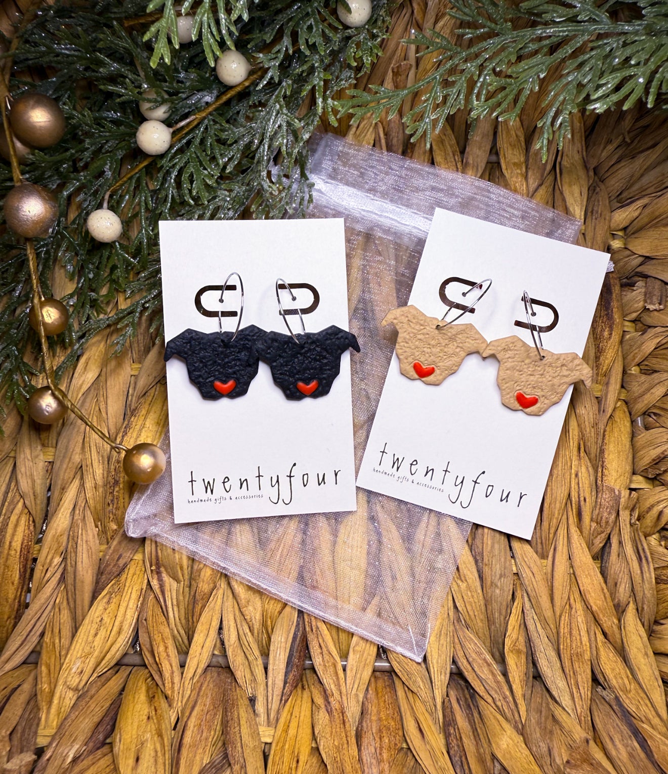 Bully Breed Love | Polymer Clay Earrings