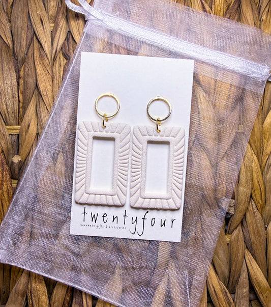 Square Rays | Polymer Clay Earrings