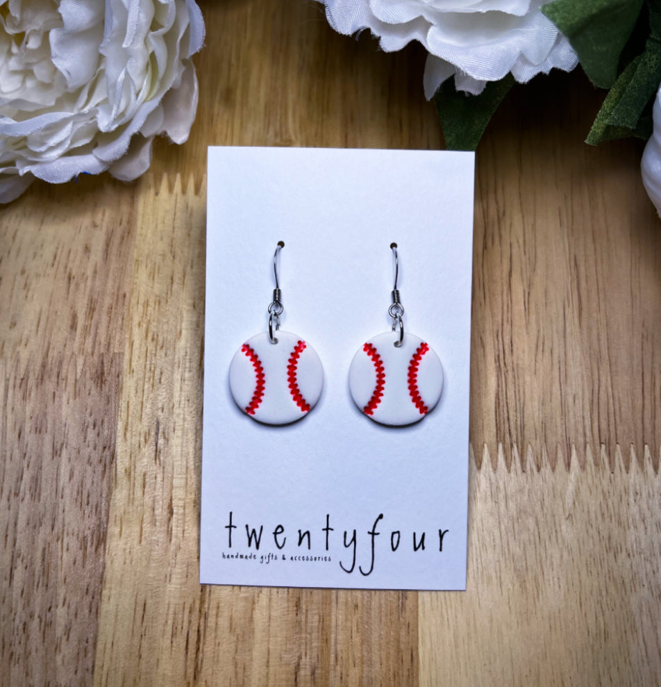 Sporty Dangles | Polymer Clay Earrings
